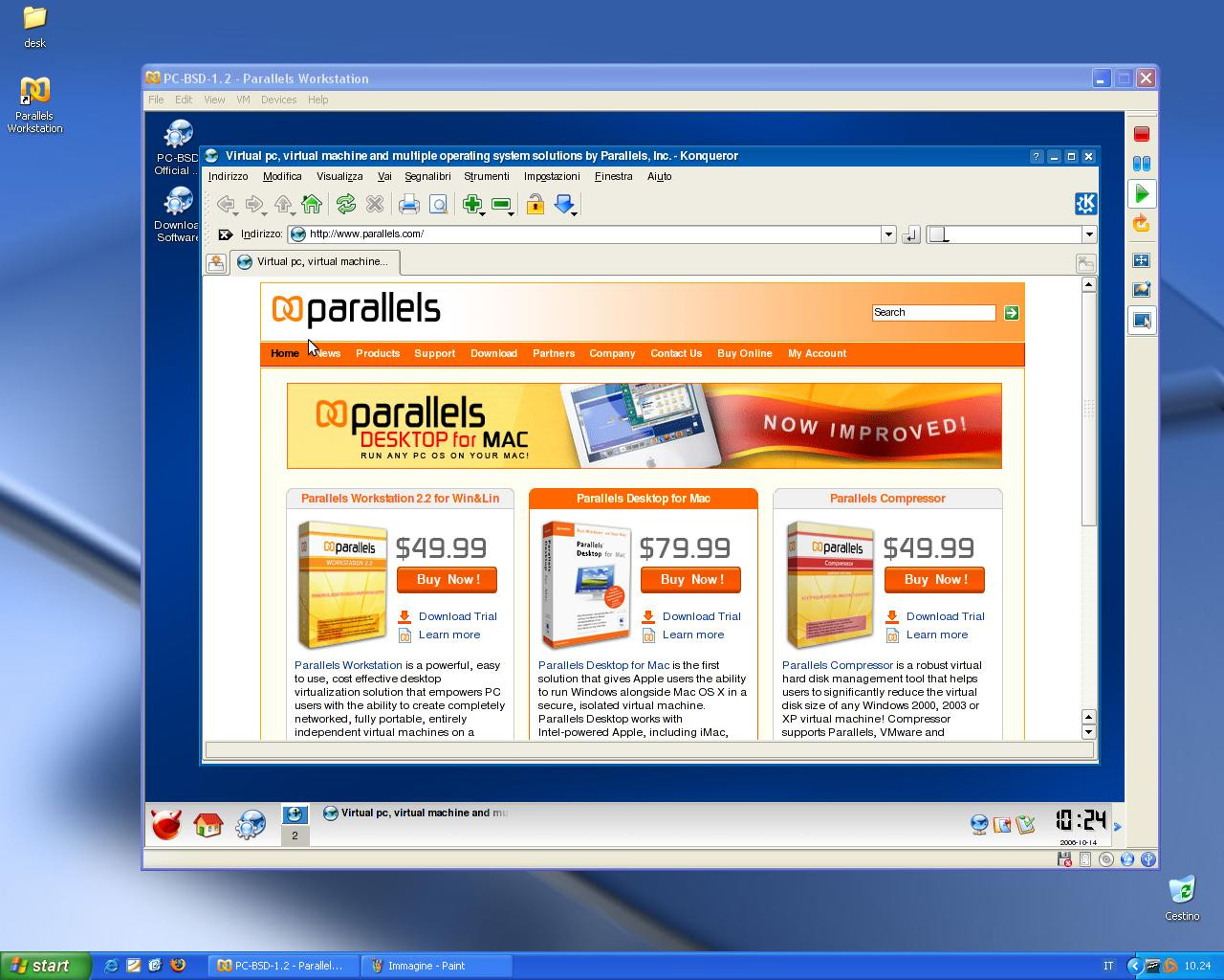 Risorsa grafica - foto, screenshot o immagine in genere - relativa ai contenuti pubblicati da unixzone.it | Nome immagine: winxp_PCBSD_parallels_1.jpg